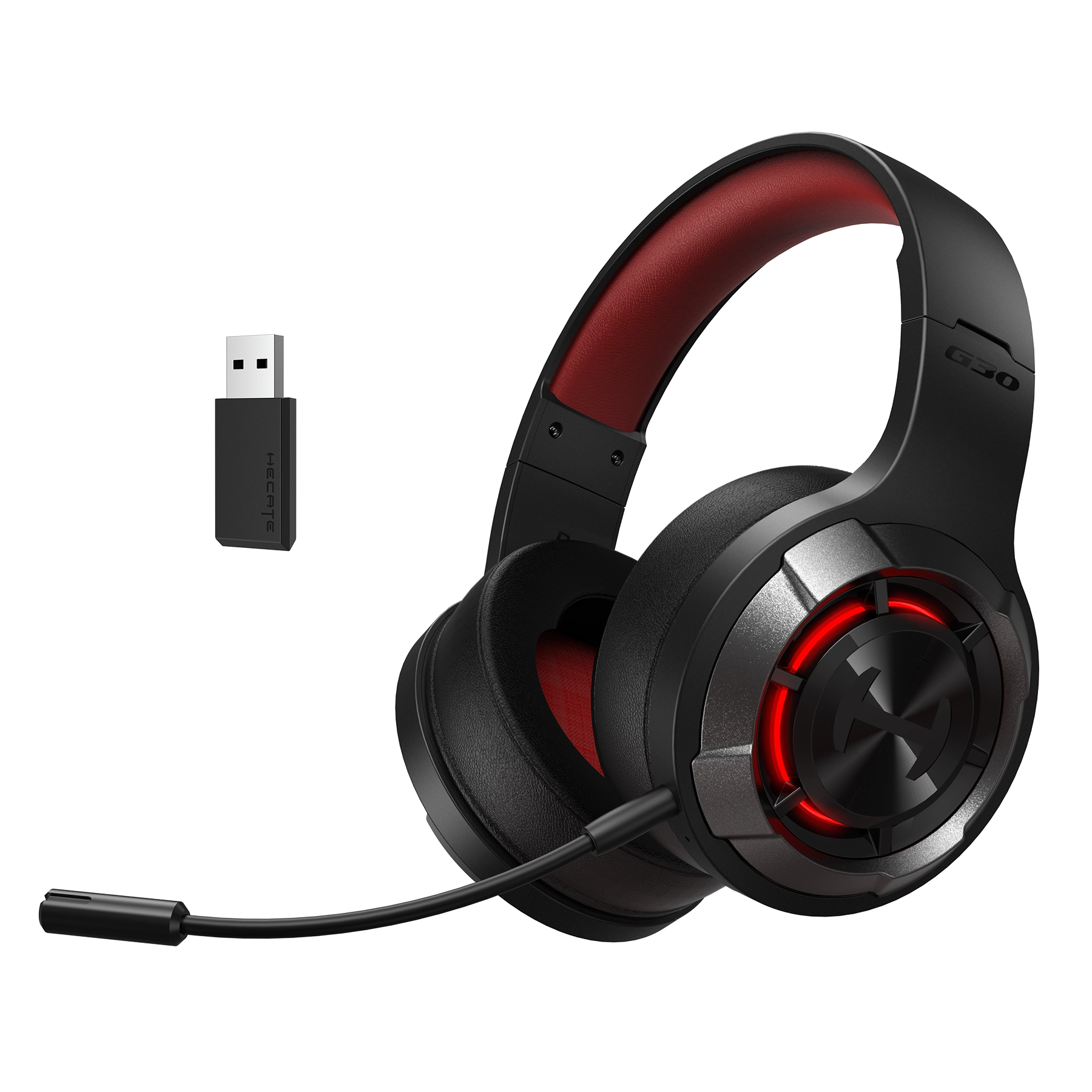 Red and black gaming headset hotsell