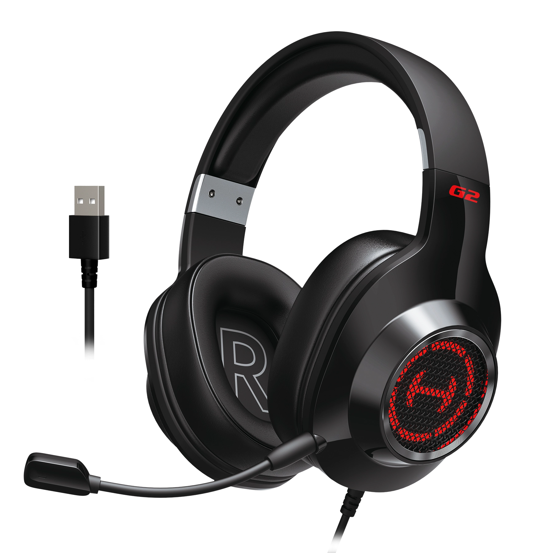 G2II ブラックHECATEゲーミング ヘッドセット |360 度サラウンド サウンド G2II ブラックHECATEゲーミング ヘッドセット |360 度サラウンド サウンド