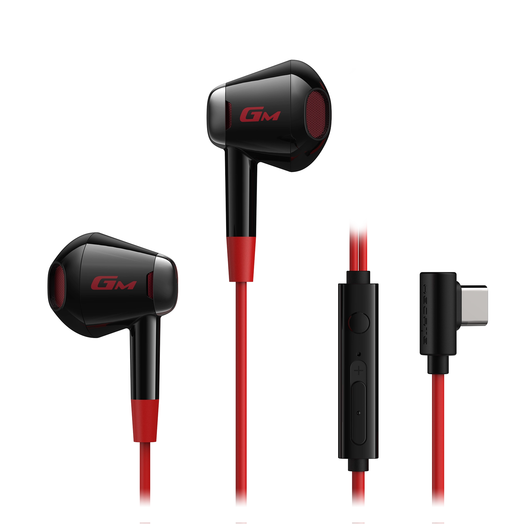 GM180 PLUS Earbuds Product Pictures red_1