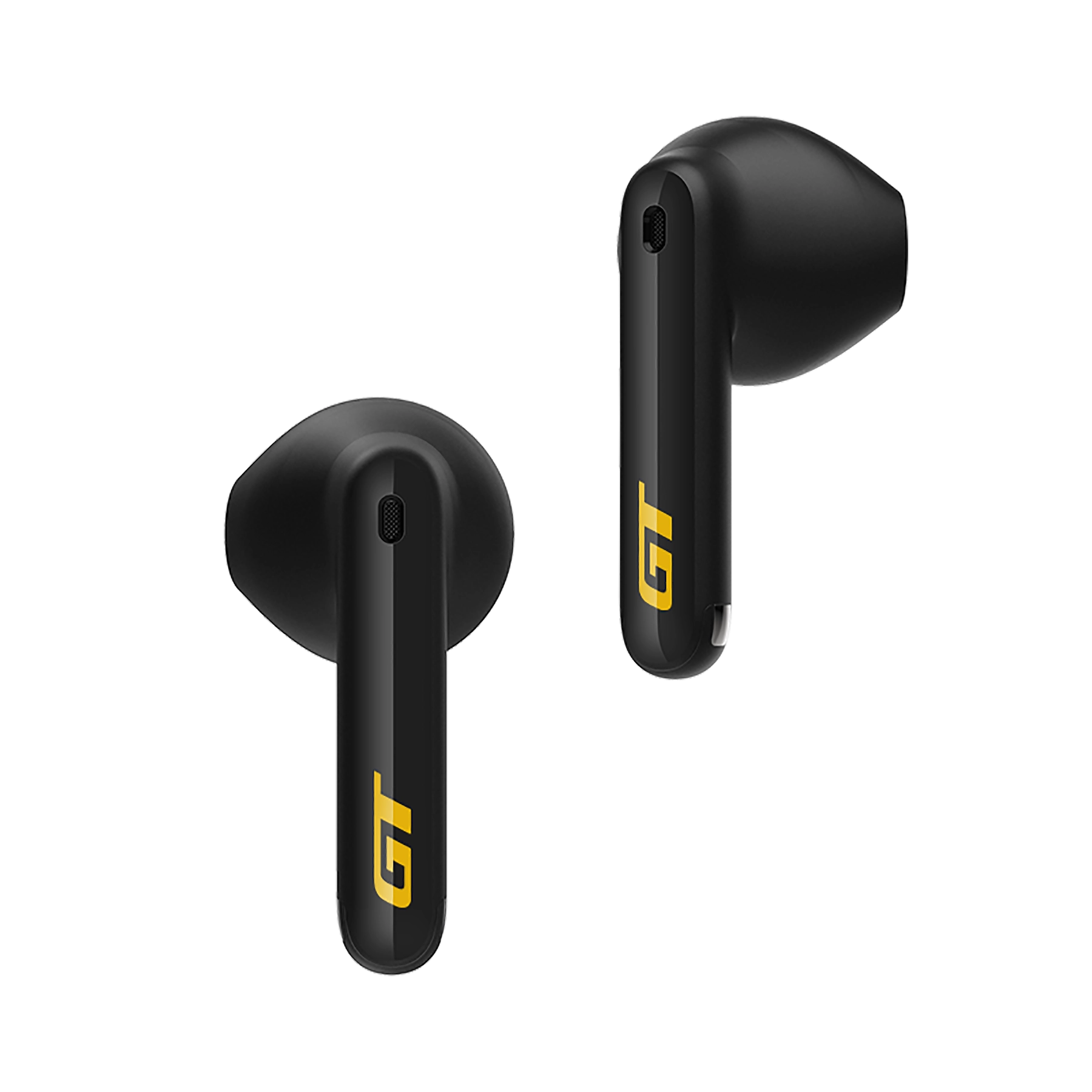 GT2 wireless earbuds Product Pictures black_yellow_3